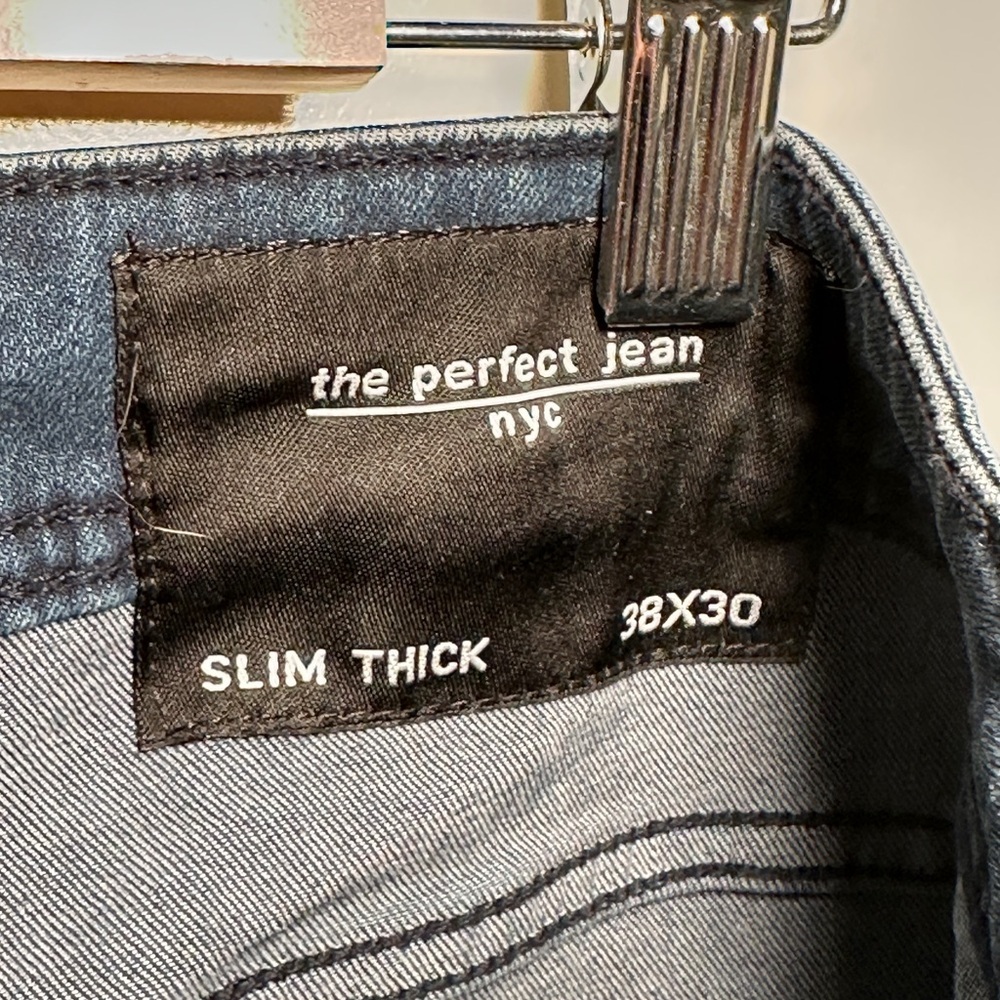 THE PERFECT JEAN - Slim Thick Indigo Stretch Jean, Size 38x30 - Picture 10 of 12